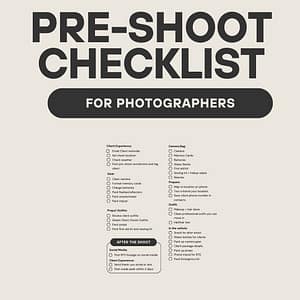 Pre-Shoot Checklist for Photographers